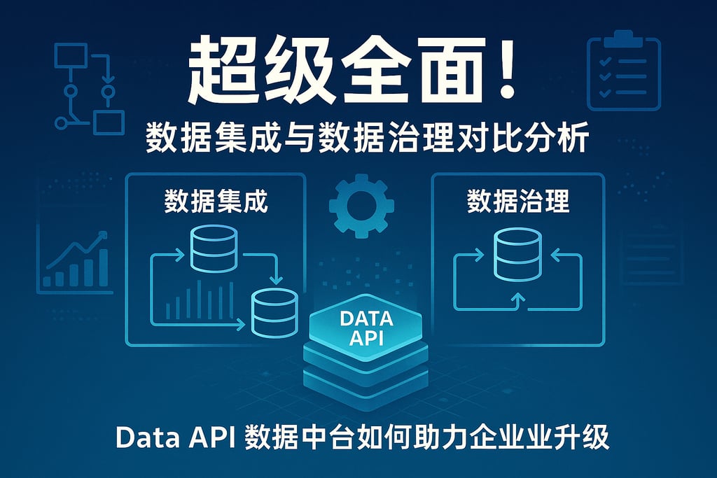 超级全面！数据集成与数据治理对比分析，data api数据中台如何助力企业升级